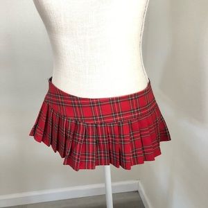 Plaid miniskirt